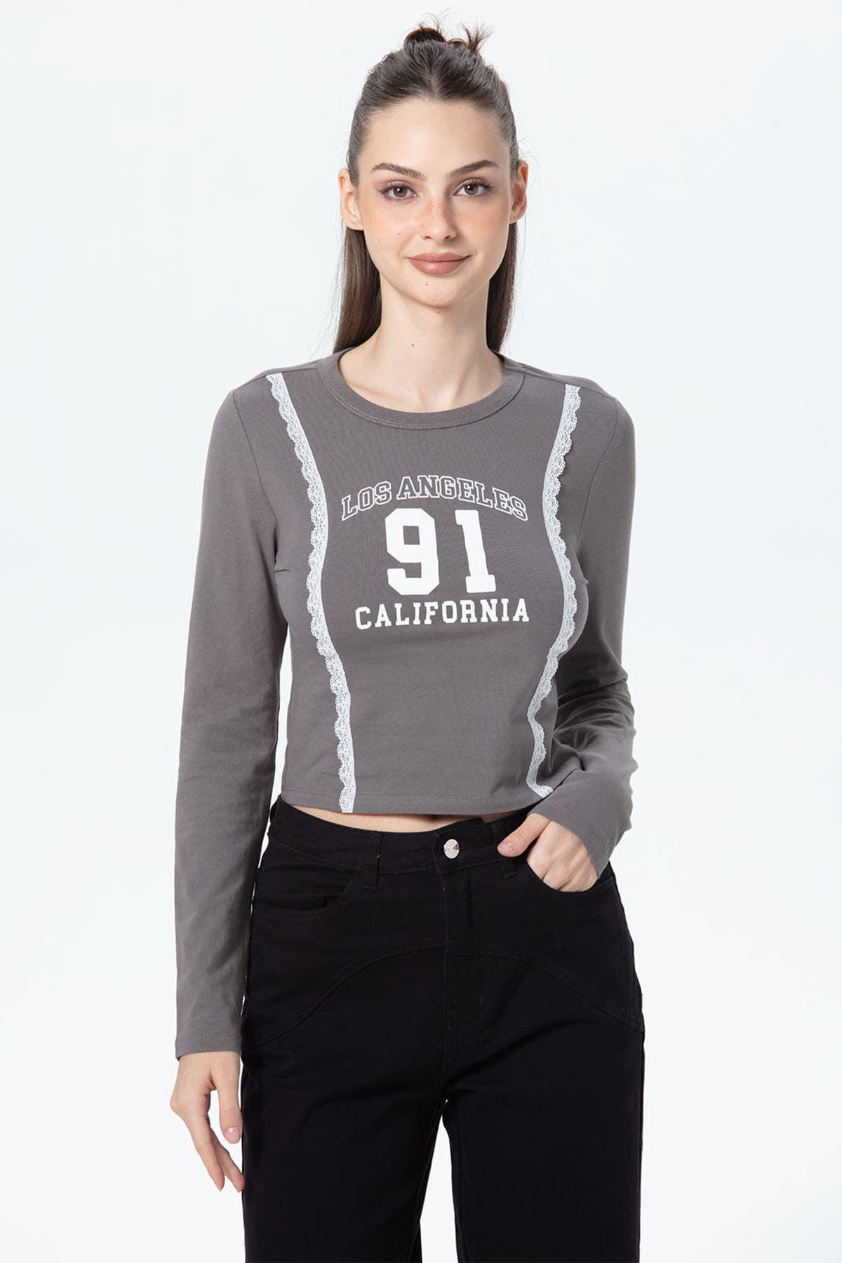 Polera Mujer Print Central Gris-0