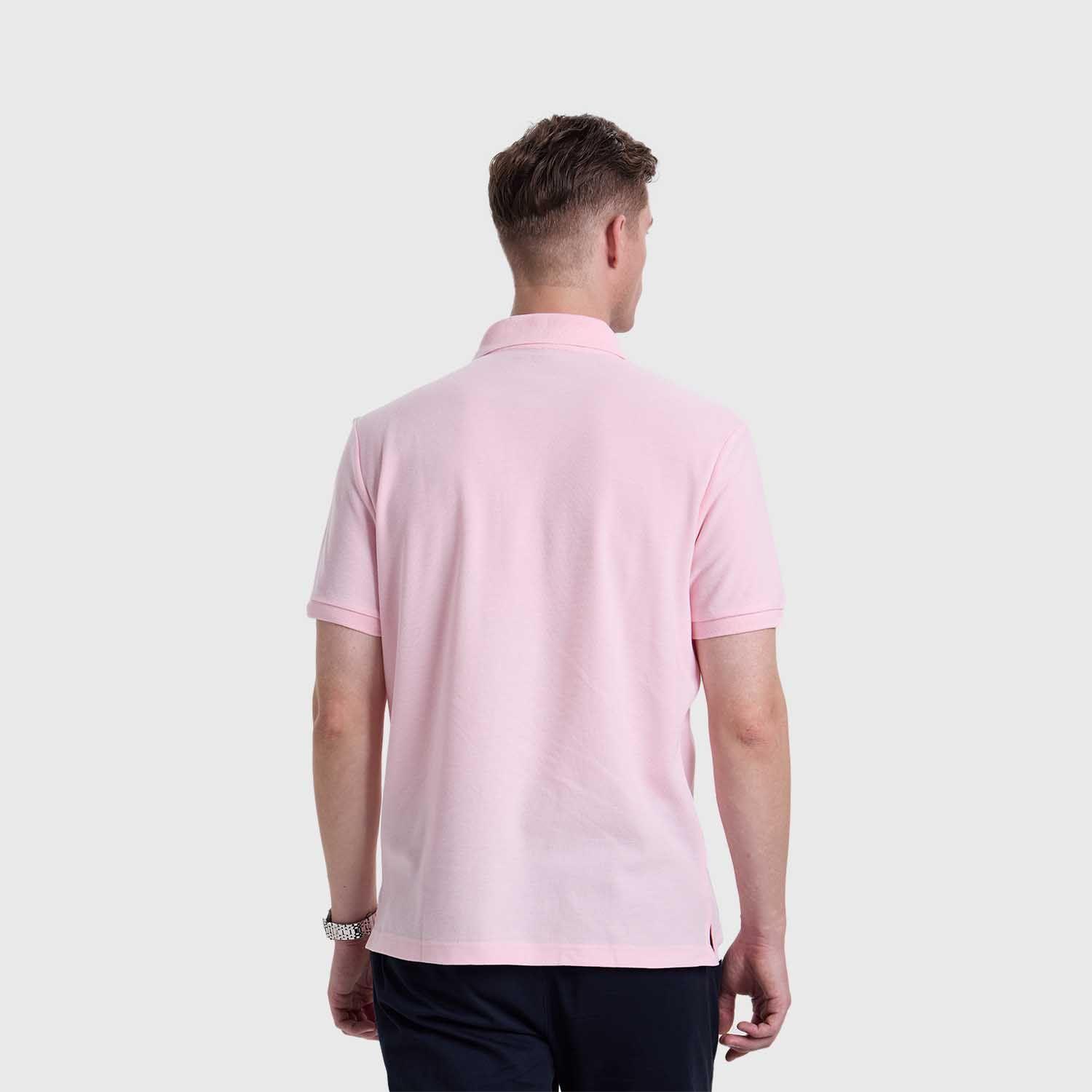 Polera Hombre Pique Lisa Rosado Claro Fashion's Park-2