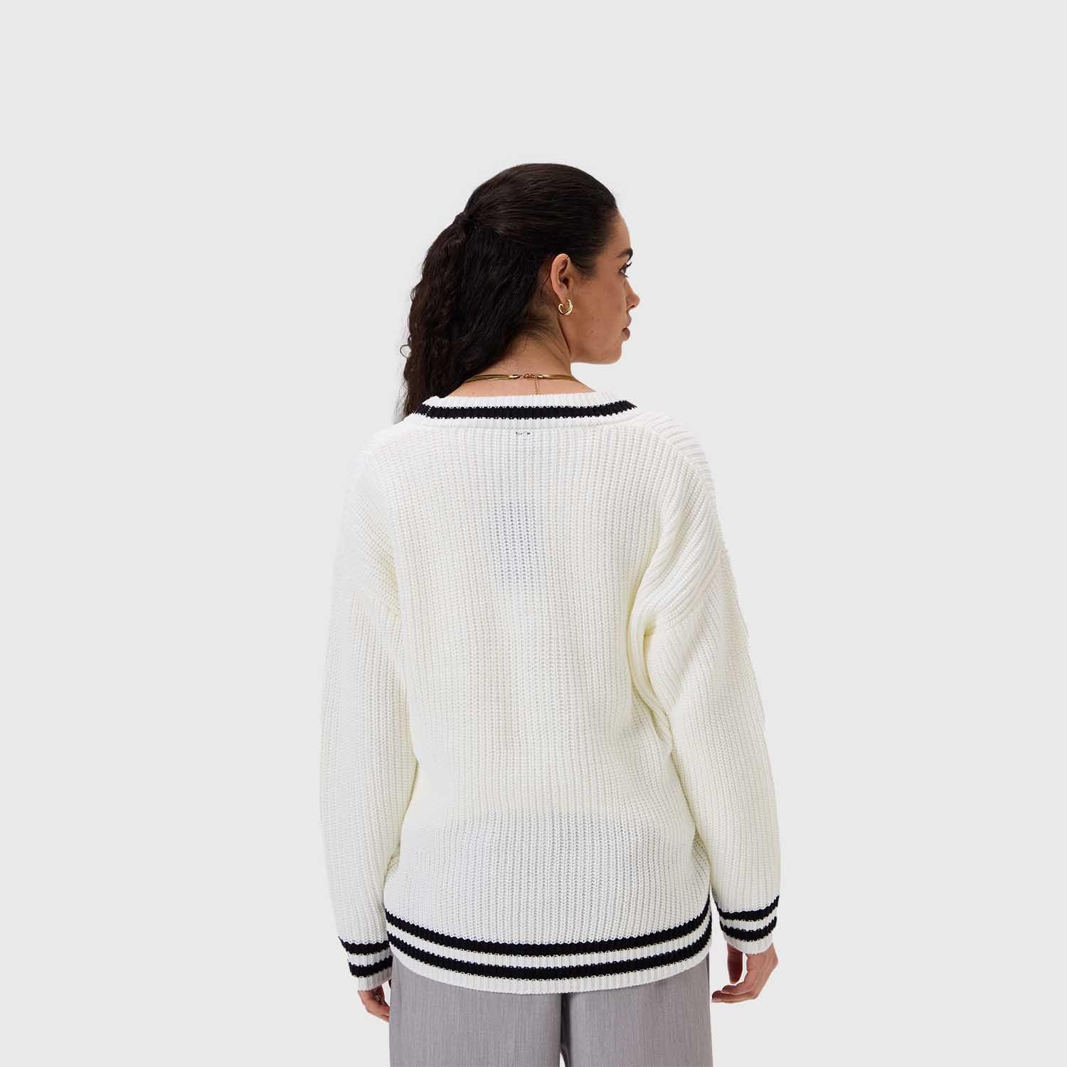 Sweater Mujer Abierto Blanco Fashion's Park-2