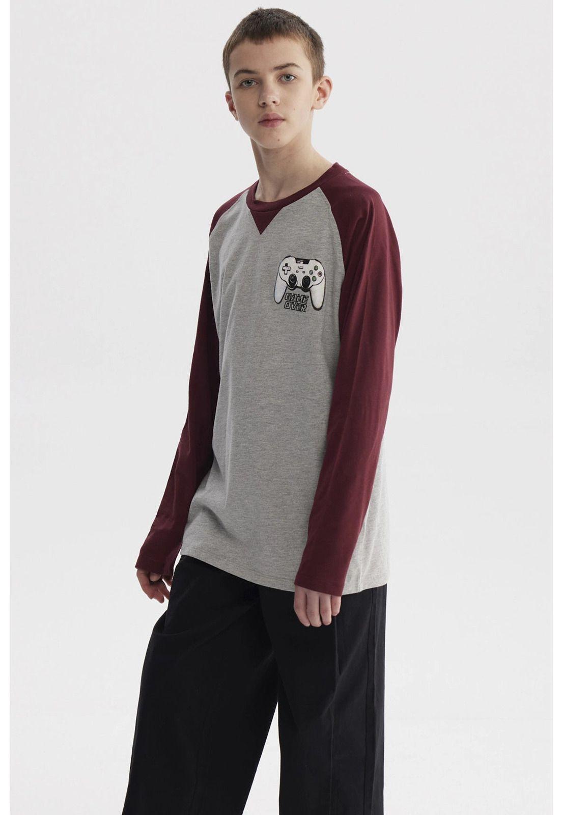 Polera Niño Print Crudo - ll-0