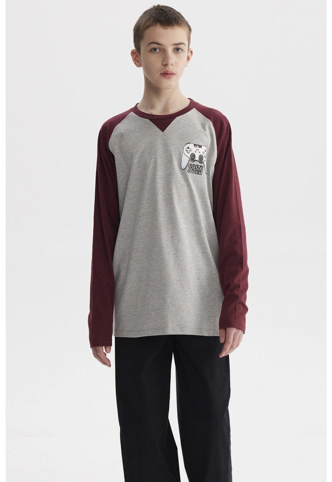 Polera Niño Print Crudo - ll-1