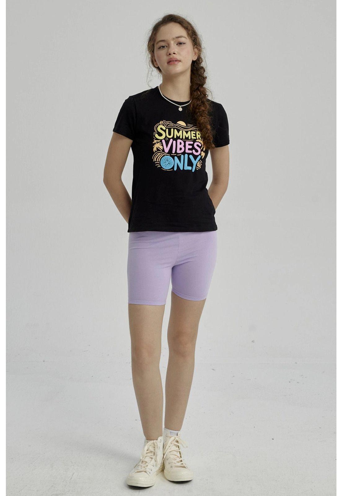 Calza Niña Biker Teens Azul-1