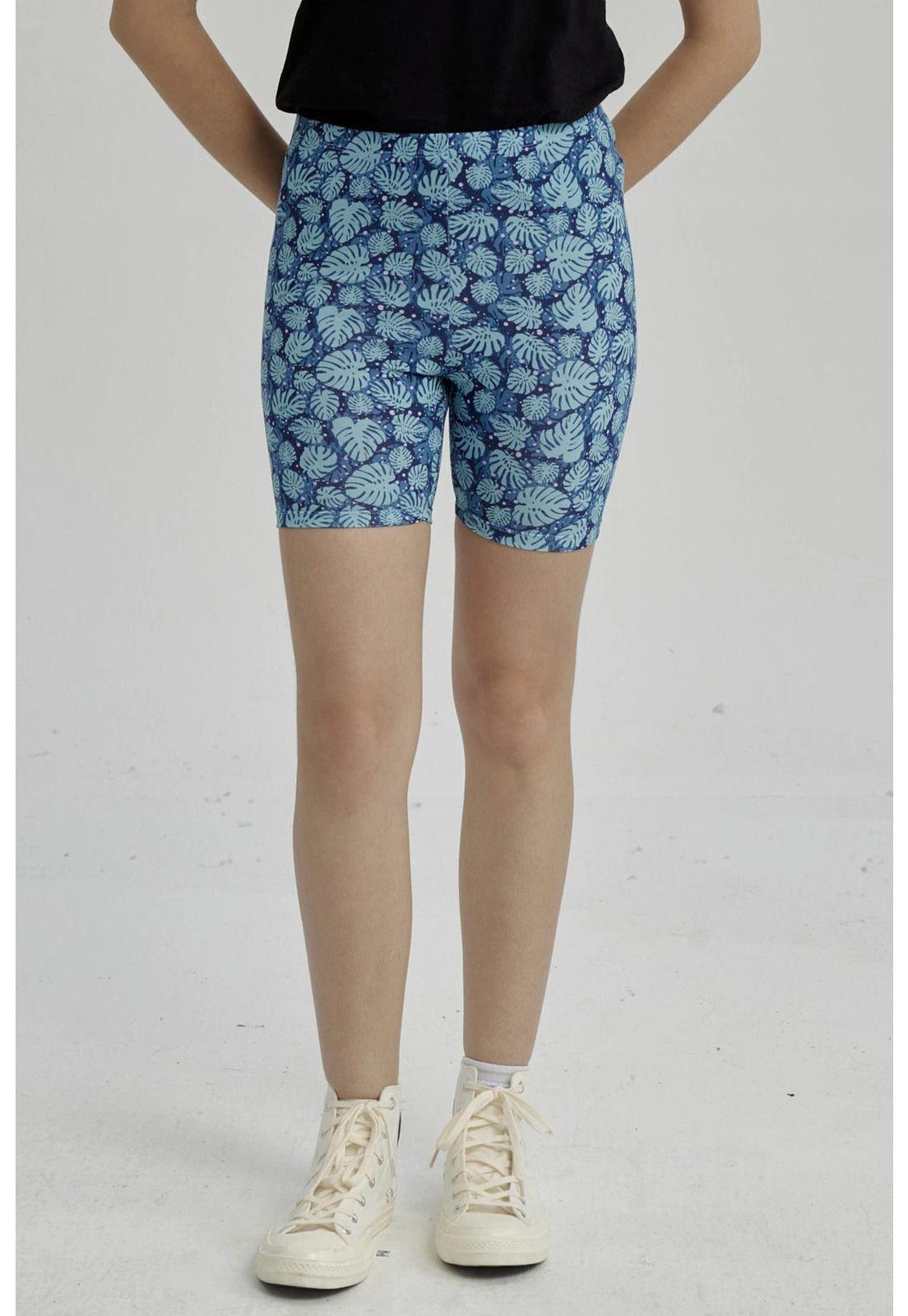 Calza Niña Biker Teens Azul-8