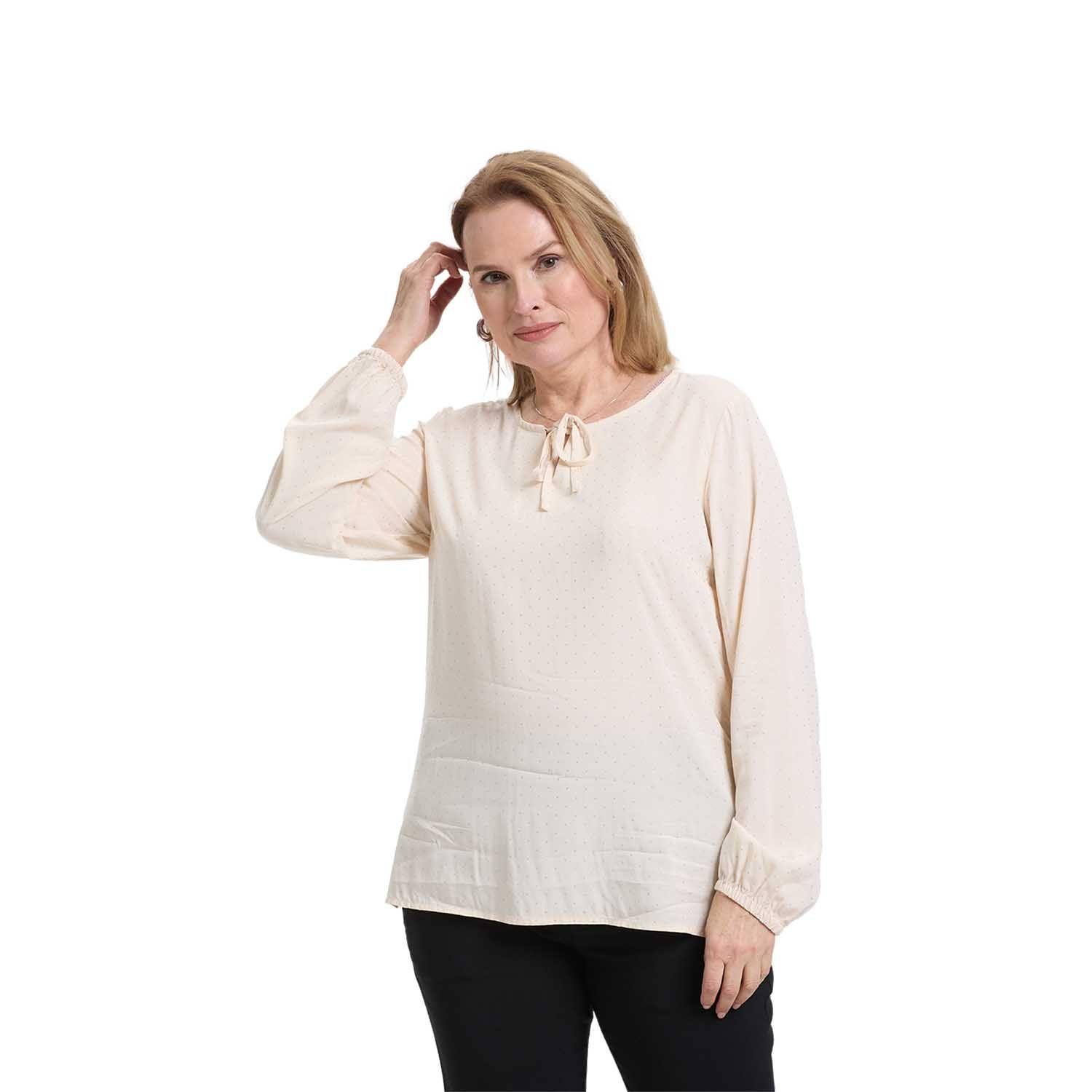 Blusa Mujer Media Pata Abotonada Arena Fashion's Park-0