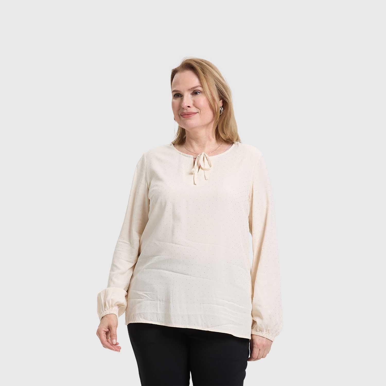 Blusa Mujer Media Pata Abotonada Arena Fashion's Park-1