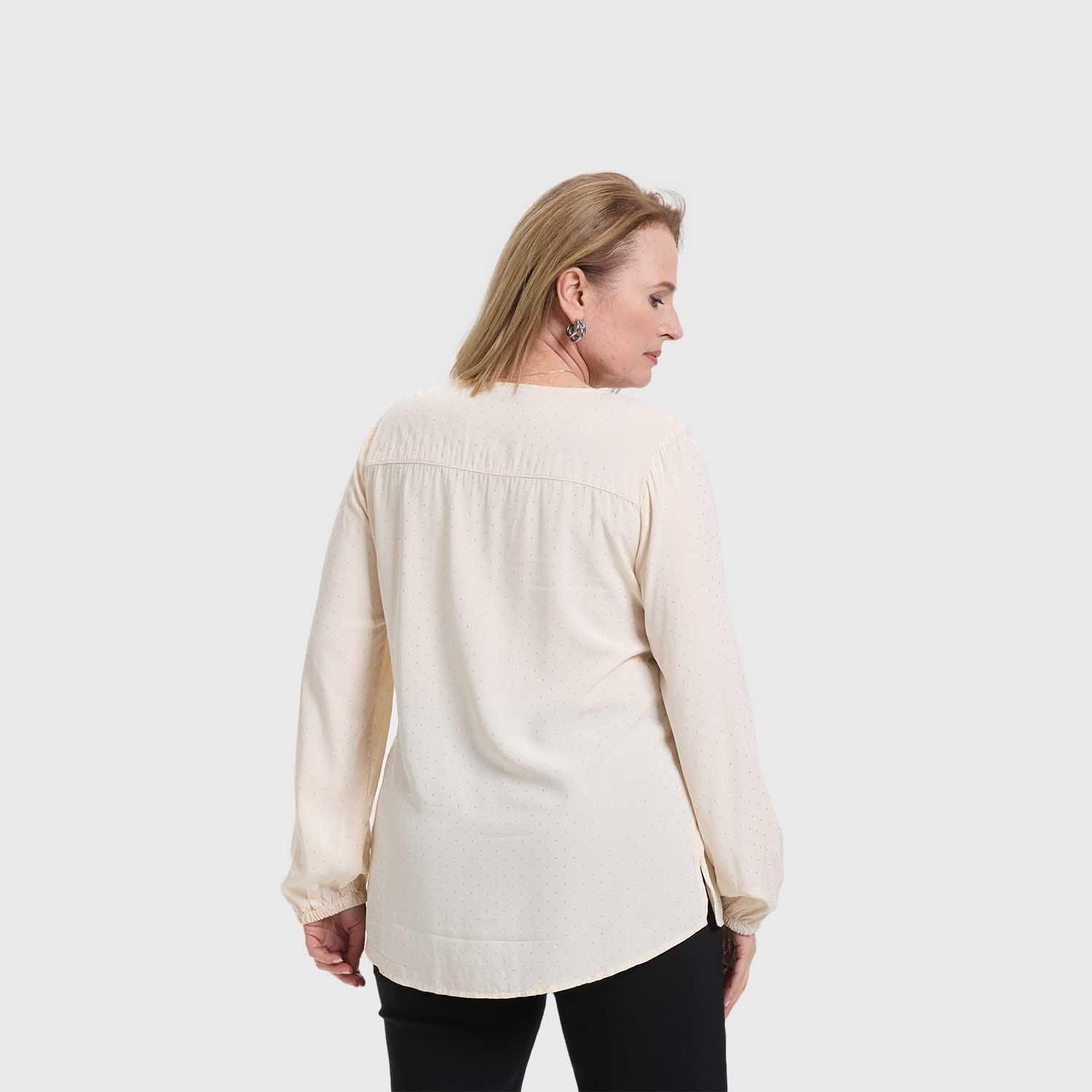 Blusa Mujer Media Pata Abotonada Arena Fashion's Park-2