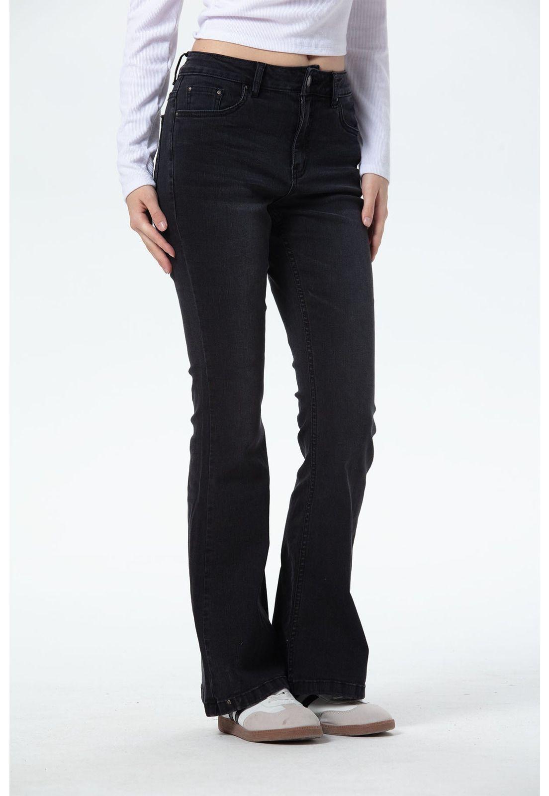 Jeans Mujer Vale Flare Negro-0