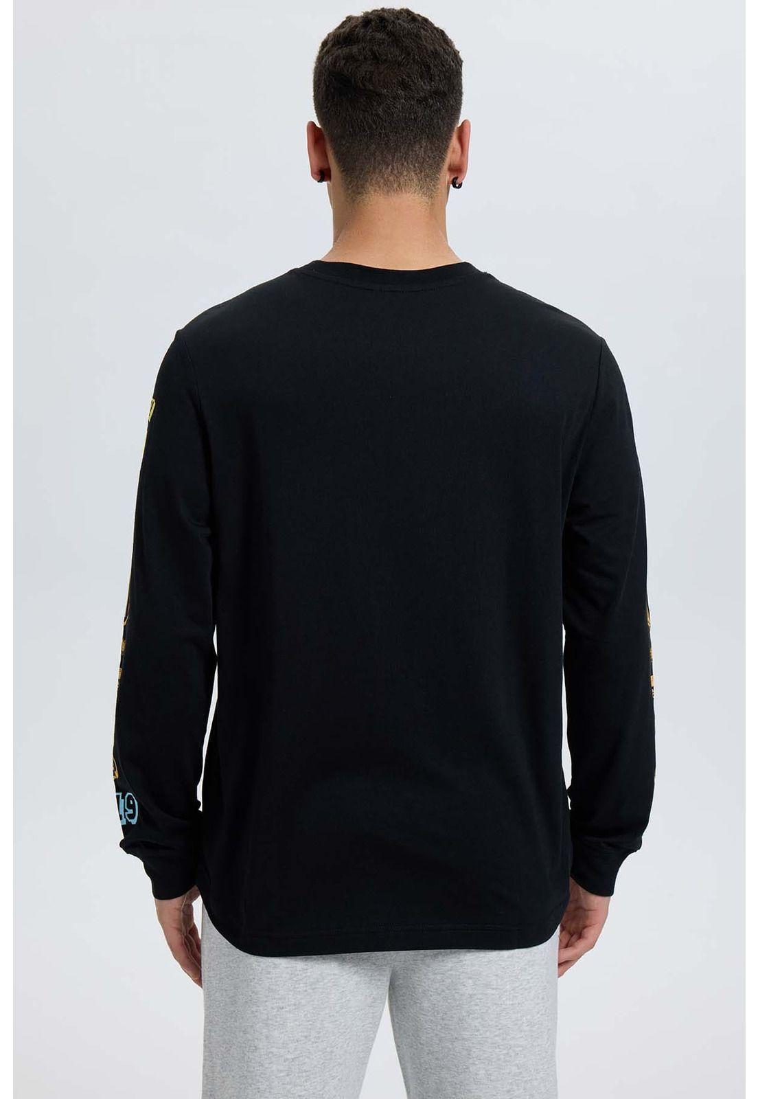 Polera Hombre Print Negro - Vl-2