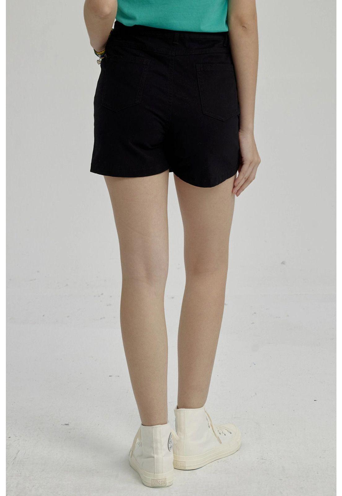 Short Niña Cargo Negro-6