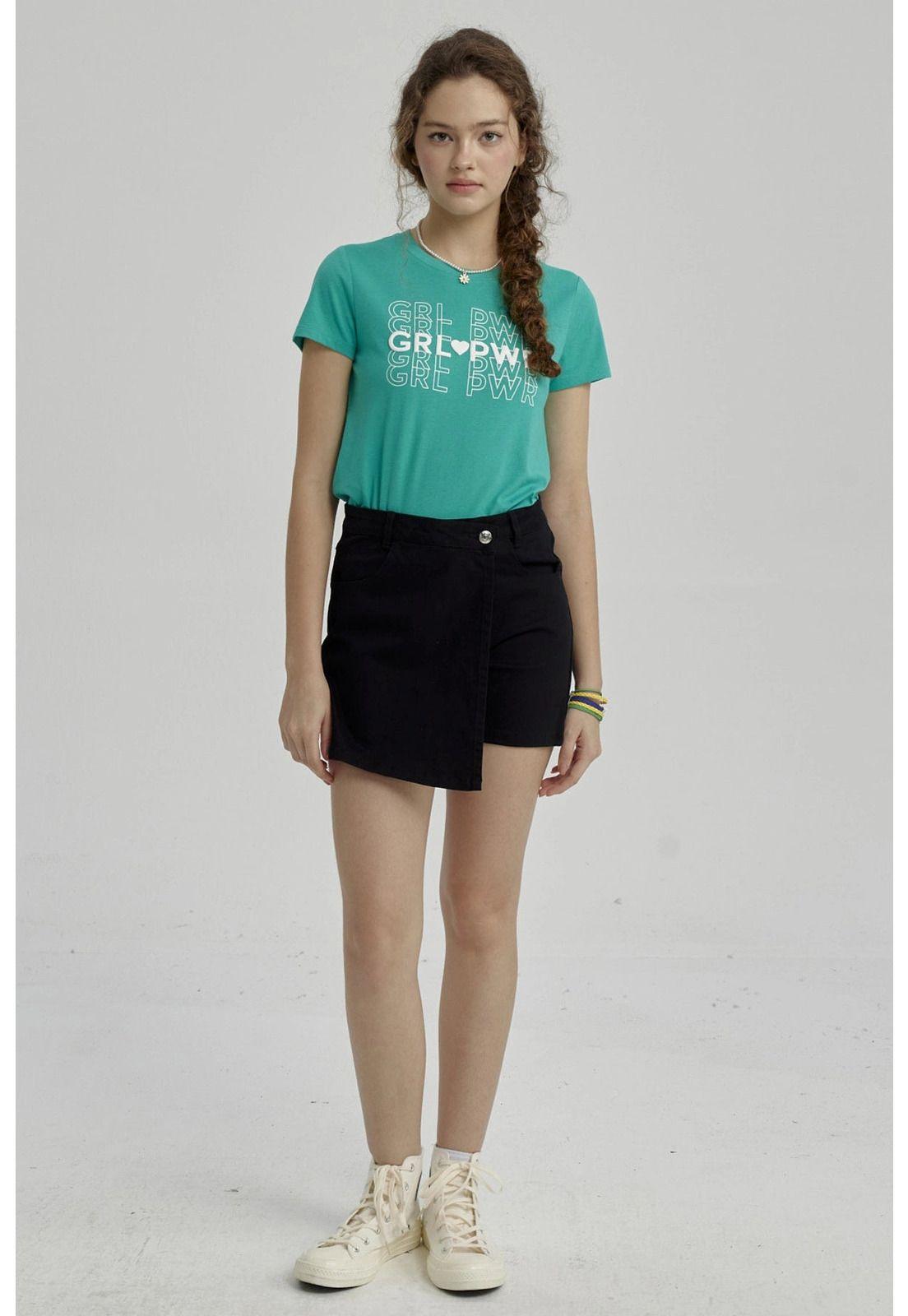 Short Niña Cargo Negro-7