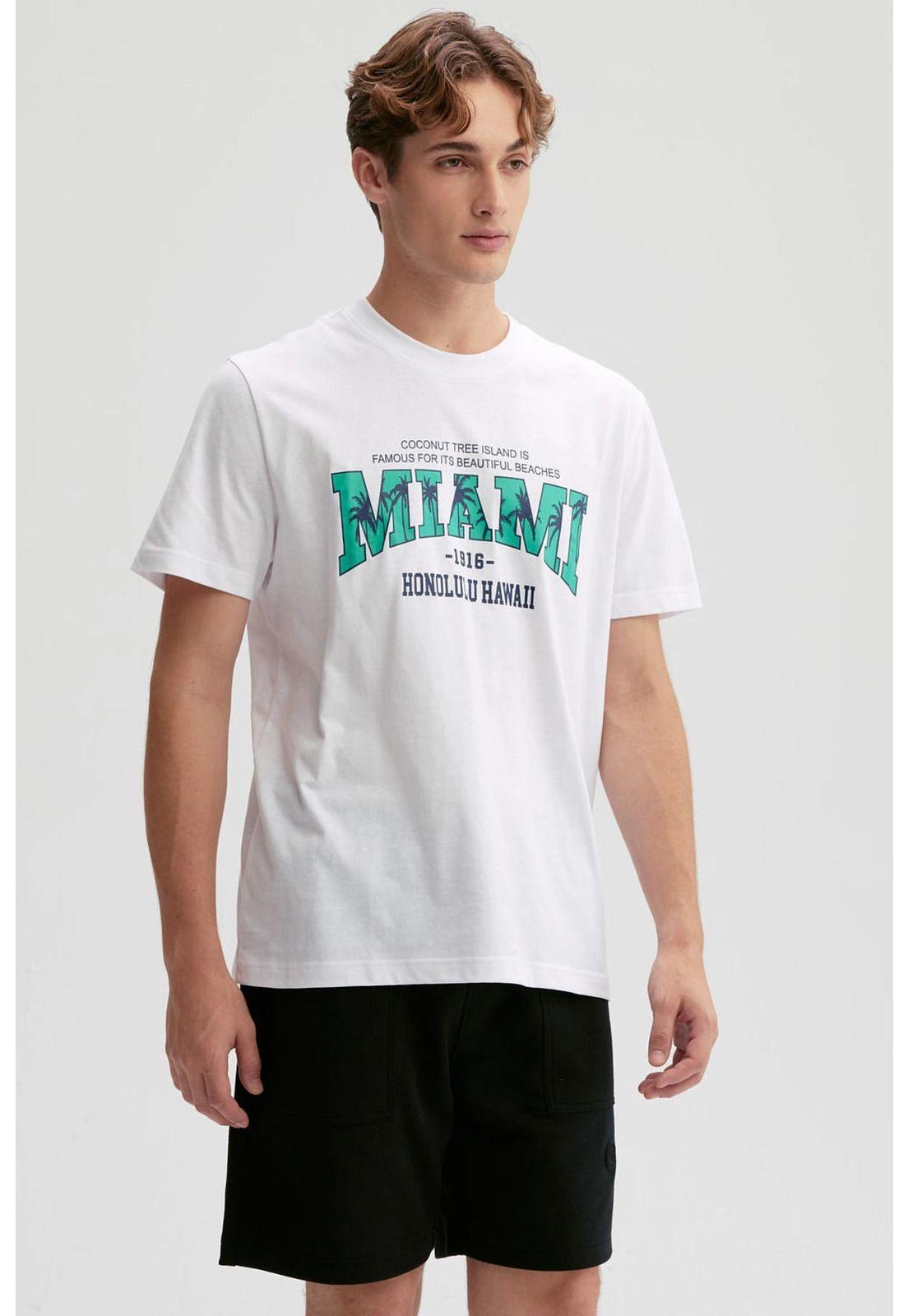 Polera Hombre Print Posicional Blanco - lV-1