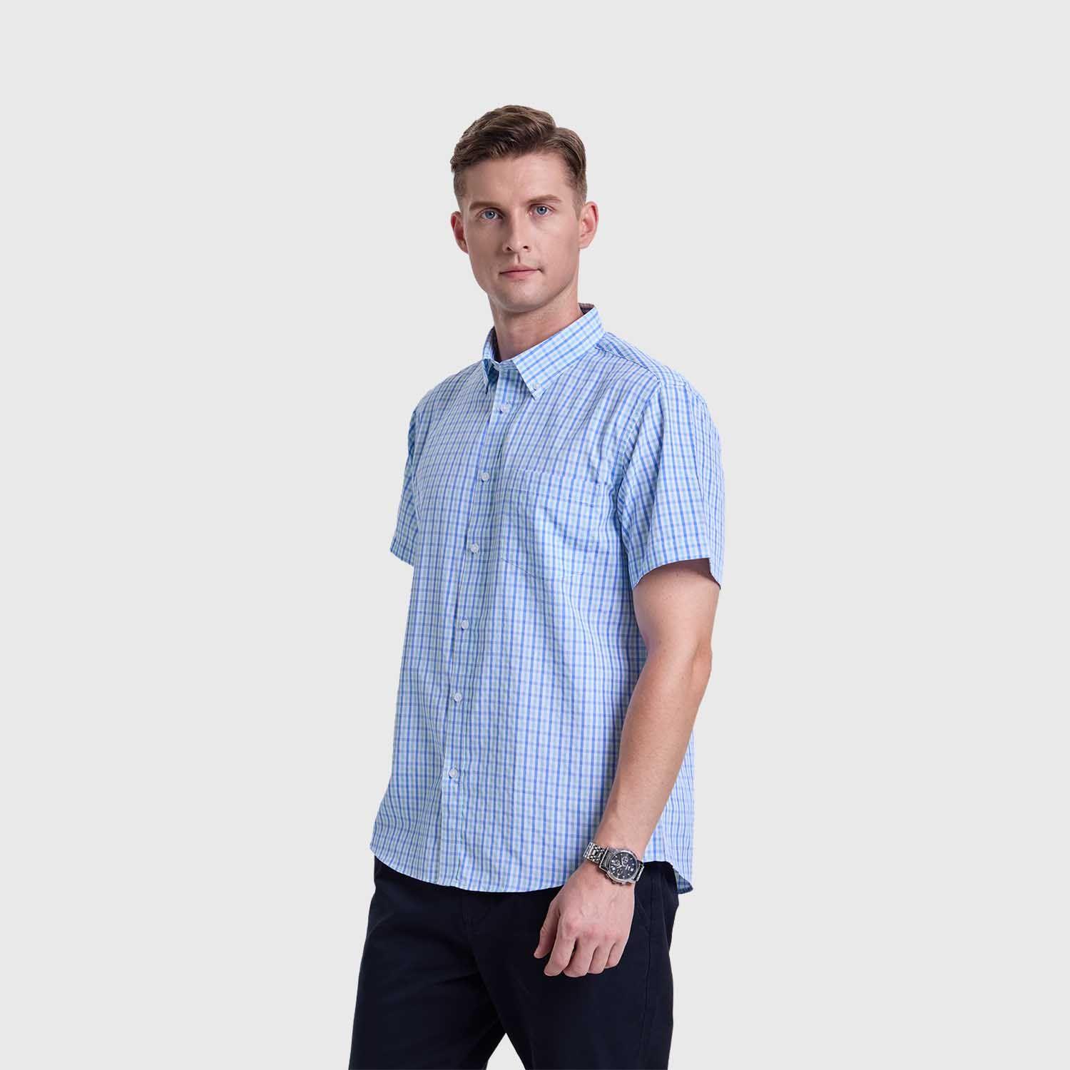 Camisa Hombre Rapport Casual Verde Claro Fashion's Park-1