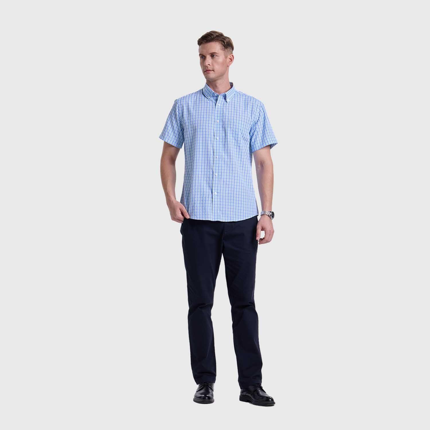 Camisa Hombre Rapport Casual Verde Claro Fashion's Park-3