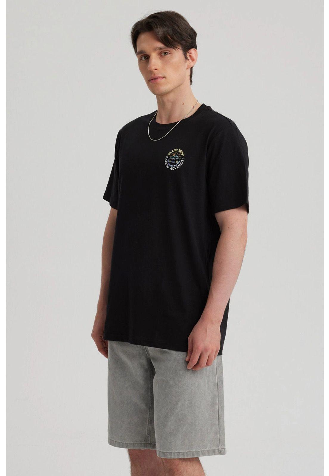 Polera Hombre Regular Fit Negro - ll-5