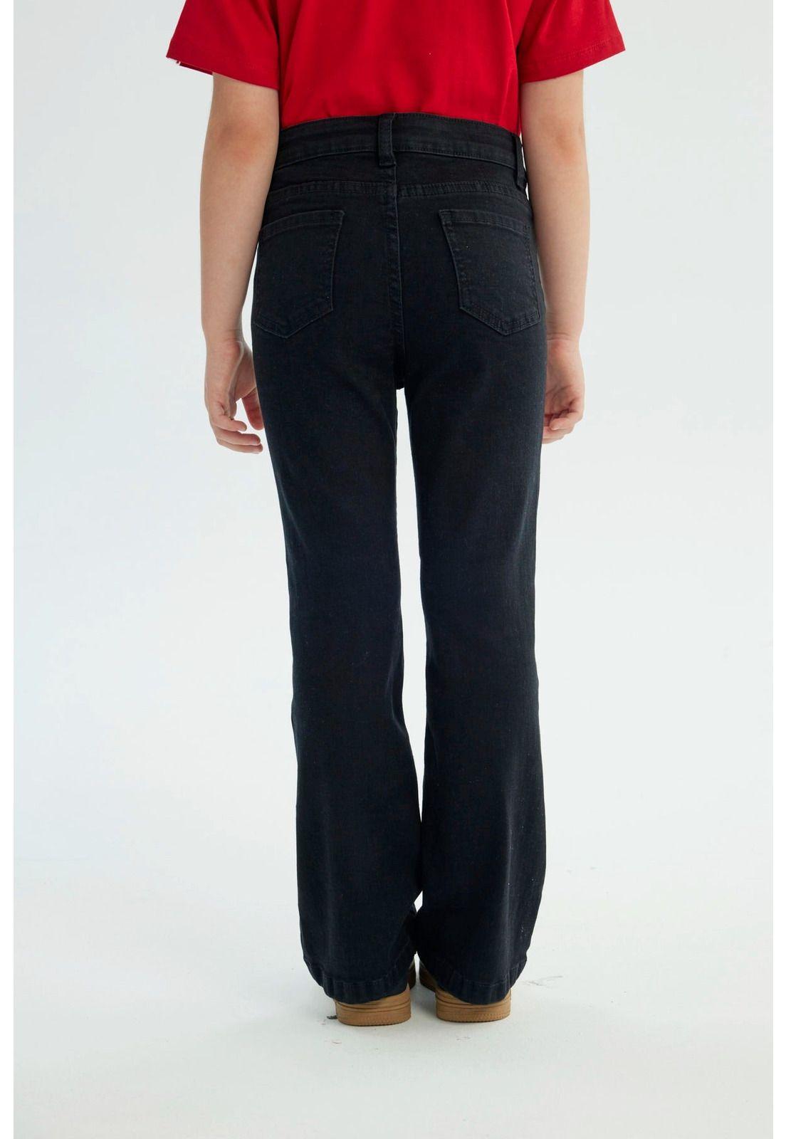 Jeans Niña Flare Negro - lll-2