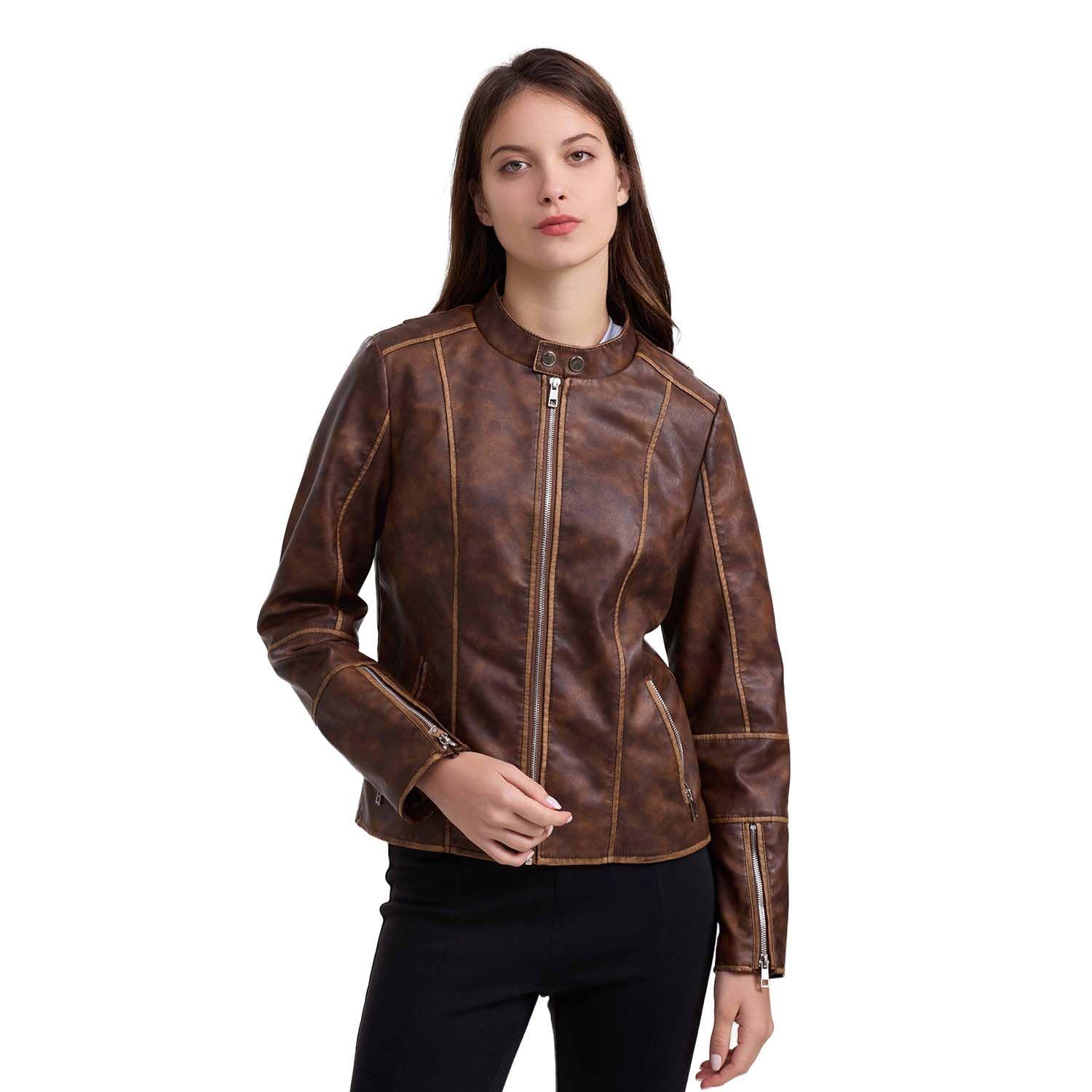 Chaqueta Mujer Cafe-0
