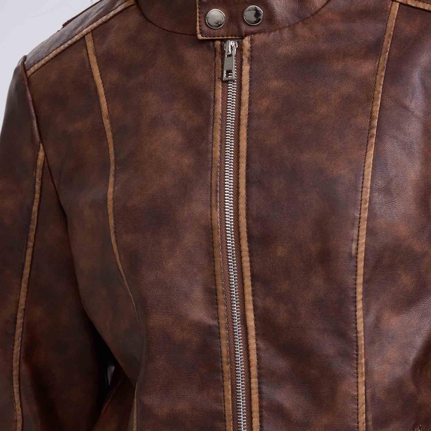 Chaqueta Mujer Cafe-3