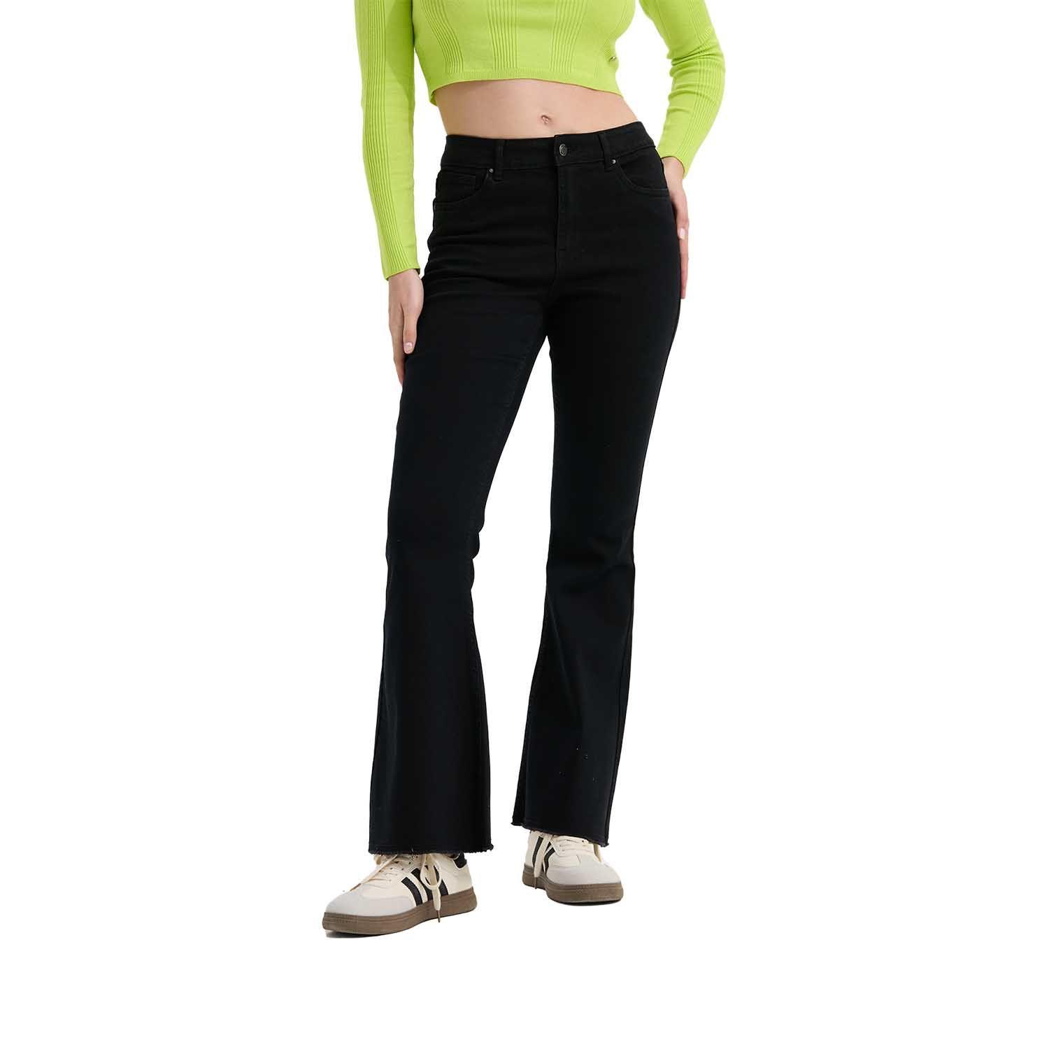 Jeans Mujer Flare Monse Negro III  Fashion's Park-0