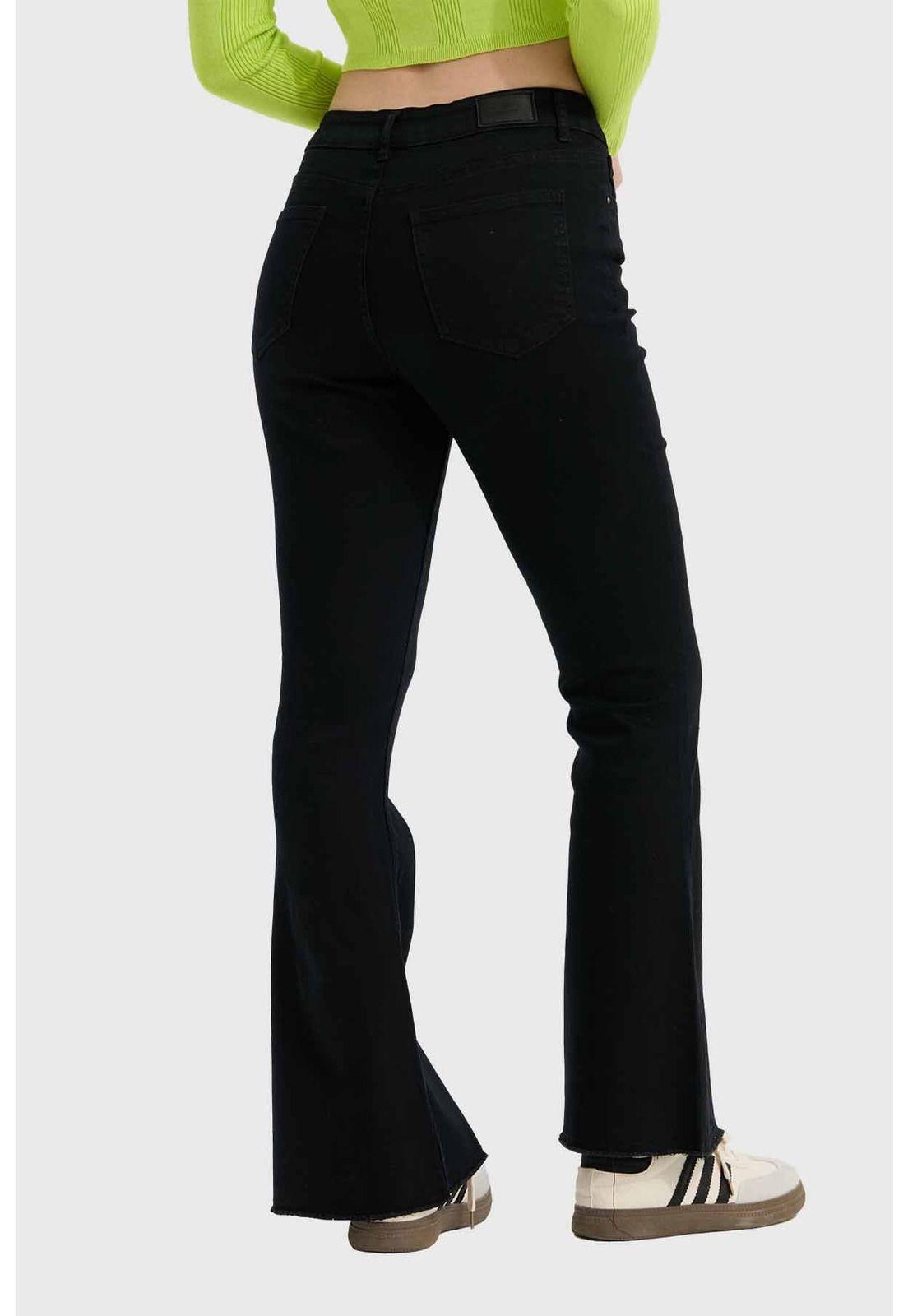 Jeans Mujer Flare Monse Negro-2