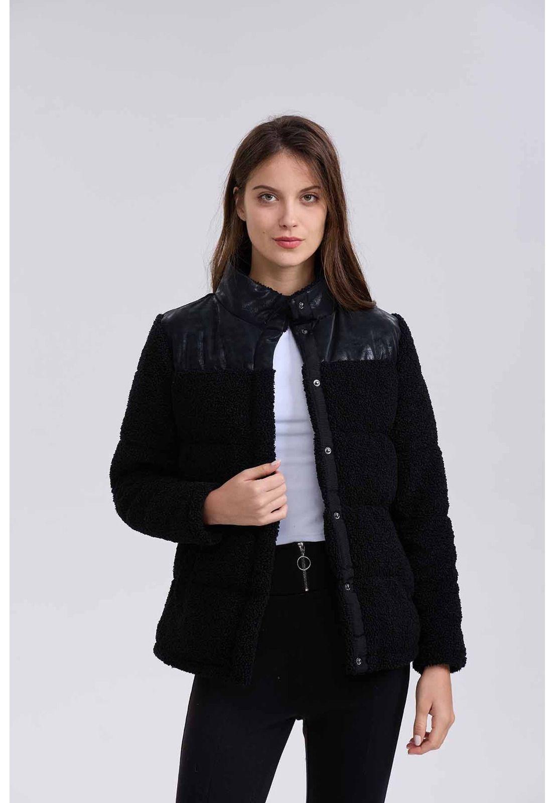 Polar Mujer Tipo Chaqueta Puffa Negro - ll-1