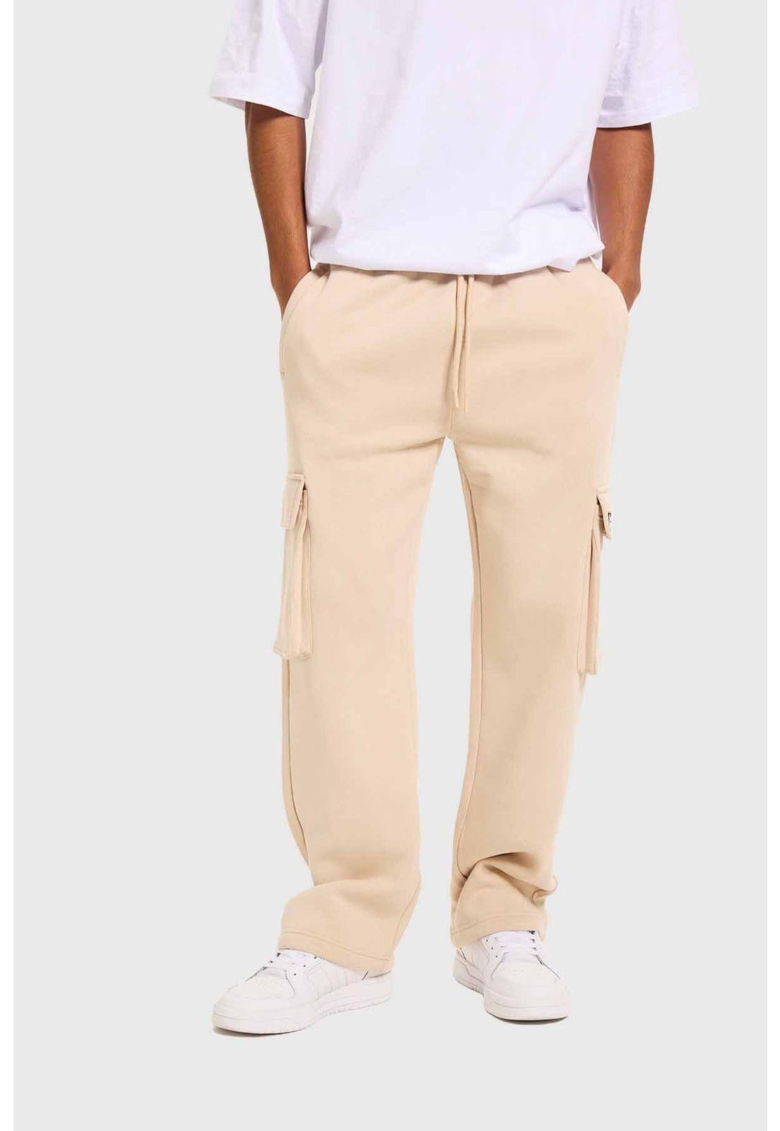 Pantalón Buzo Hombre Cargo Beige - ll-0