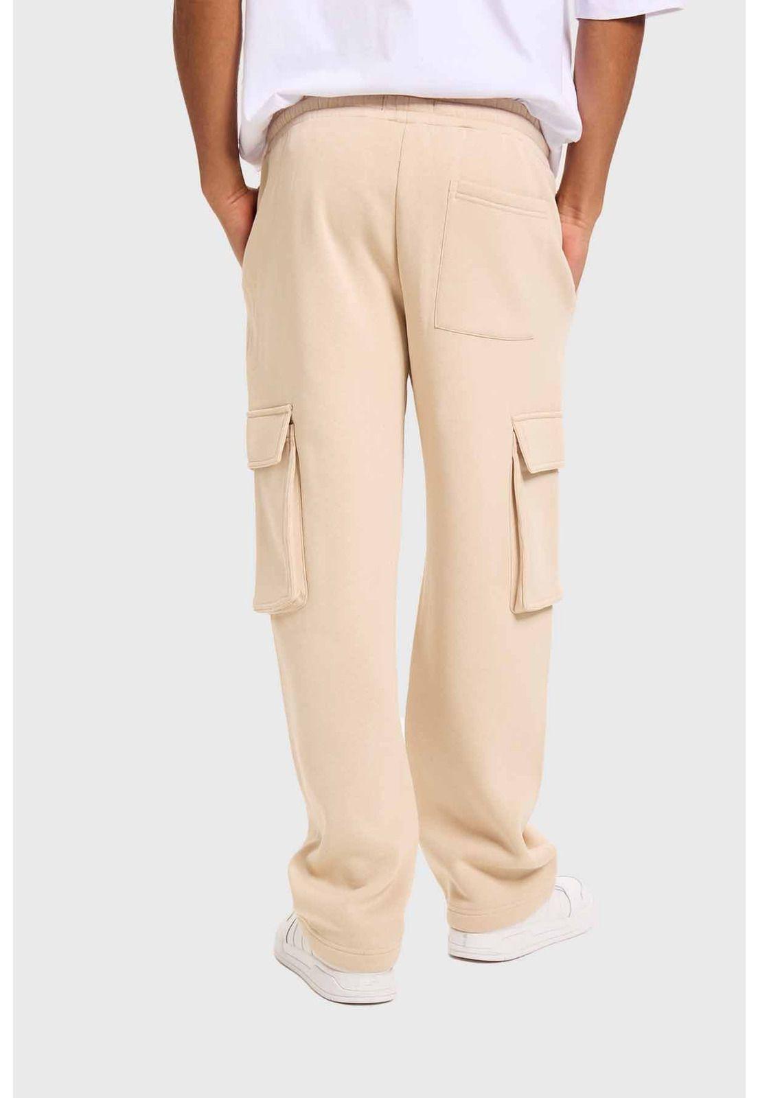 Pantalón Buzo Hombre Cargo Beige - ll-2