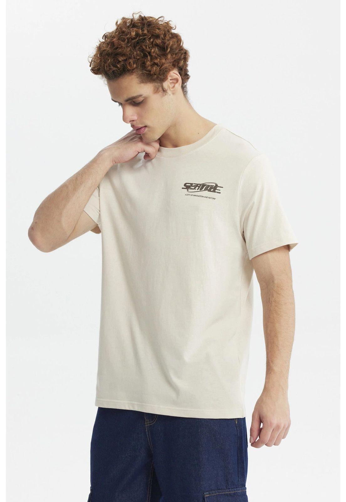 Polera Hombre Slim Beige - lll-1