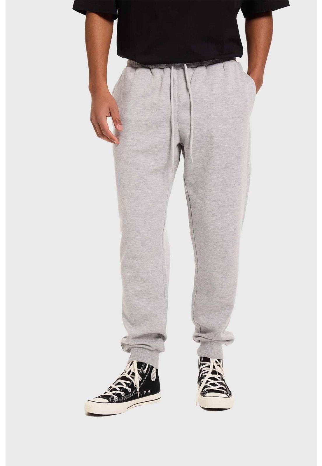 Pantalón Buzo Hombre Jogger Básico Gris-0