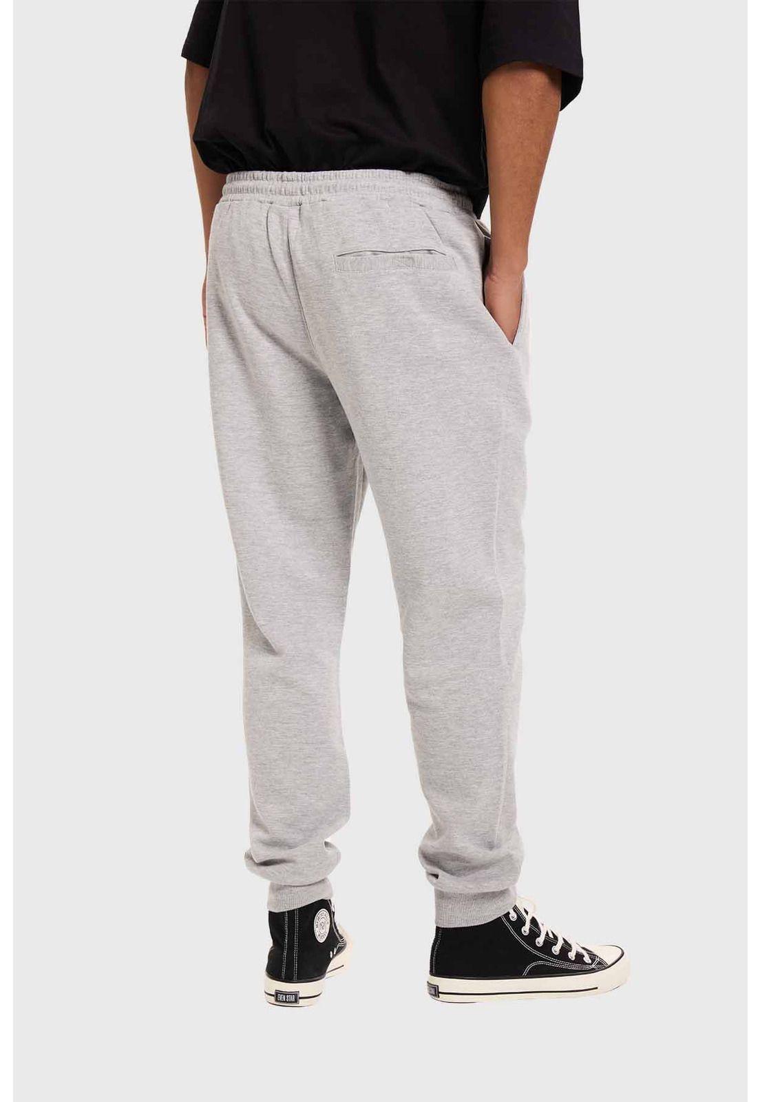Pantalón Buzo Hombre Jogger Básico Gris-2