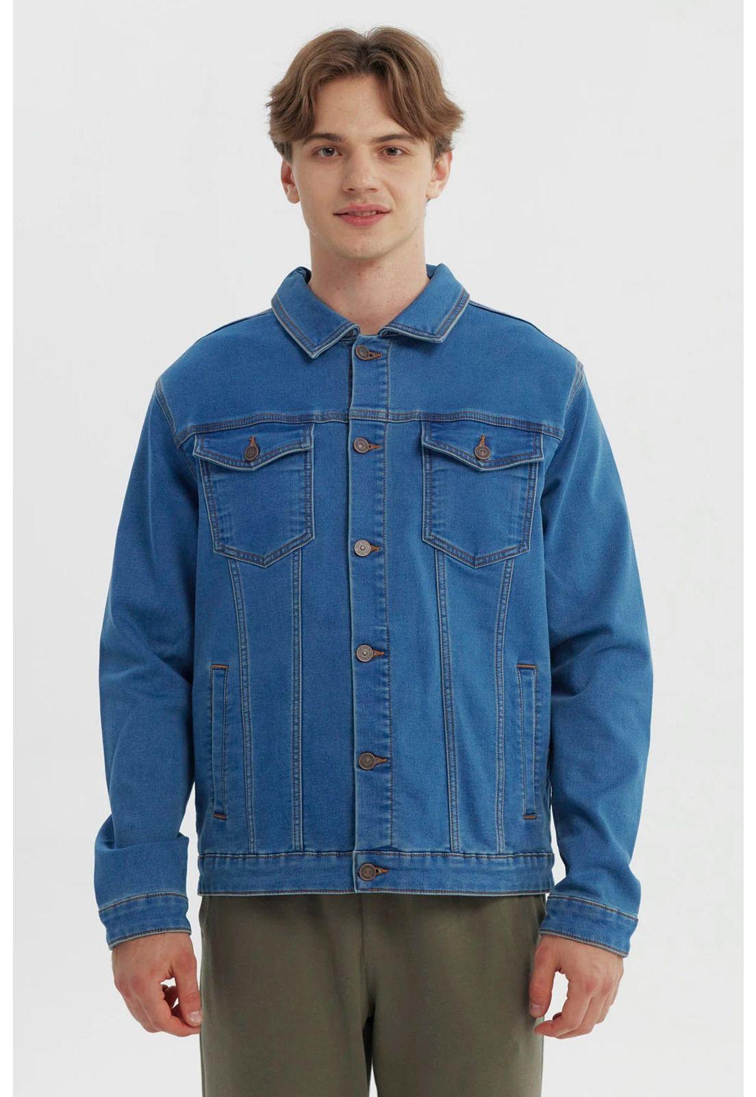 Chaqueta Hombre Clásica Azul - ll-0