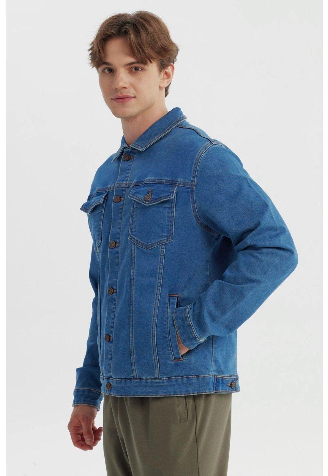 Chaqueta Hombre Clásica Azul - ll-1