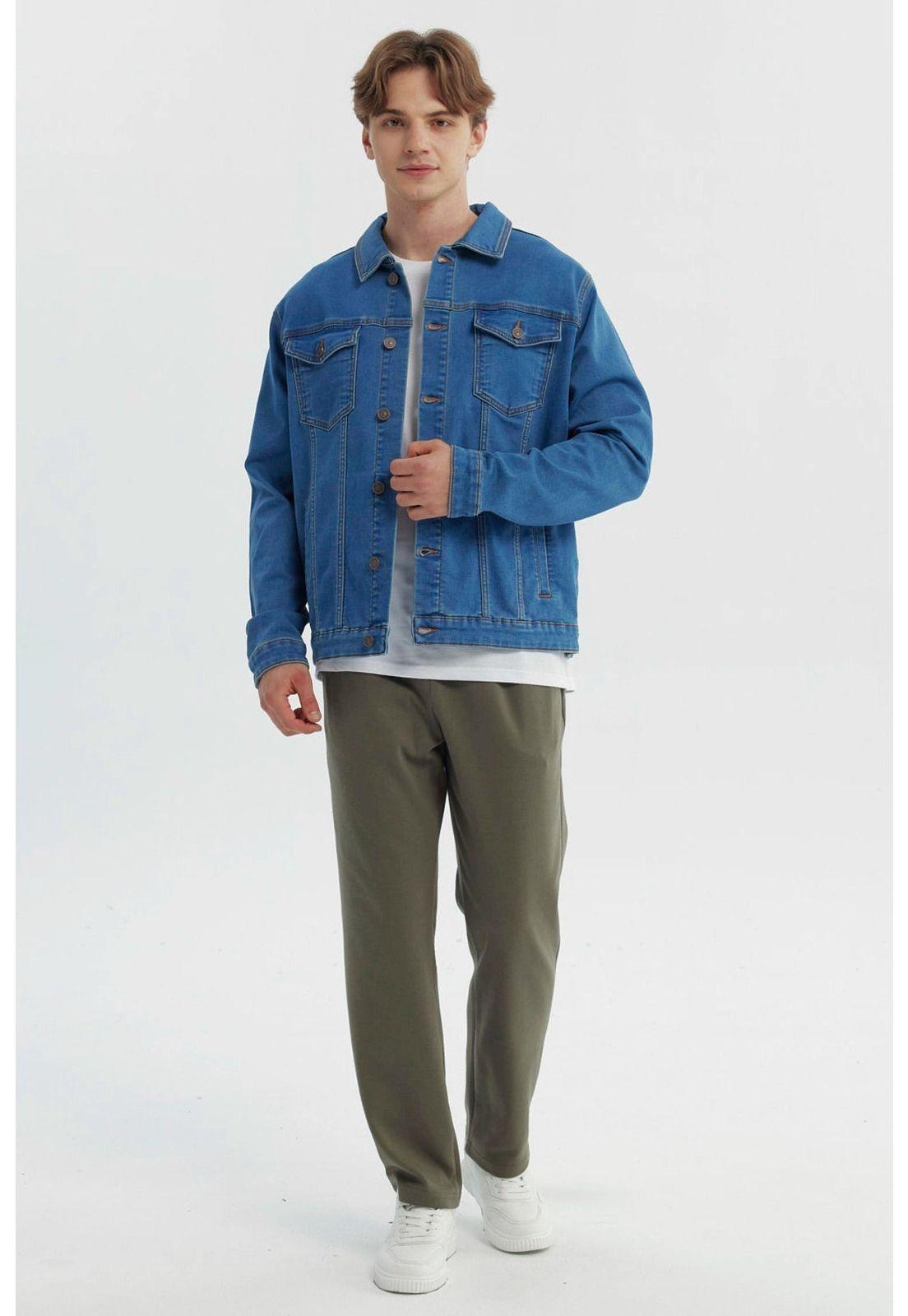 Chaqueta Hombre Clásica Azul - ll-3