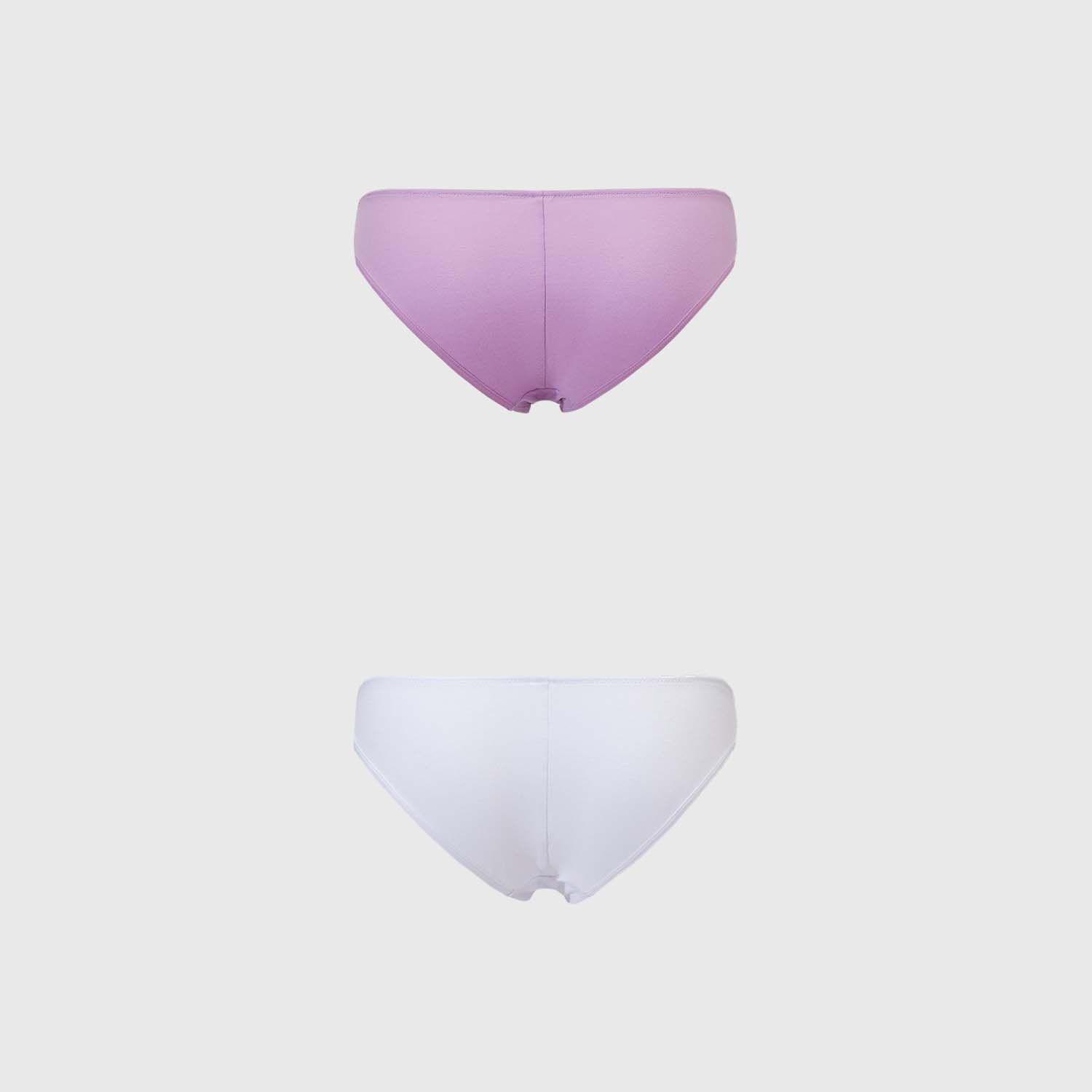 Calzón Mujer Bikini Bipack Detalle Mesh Lila Fashion's Park-1