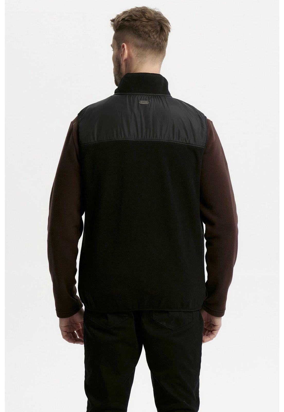 Polar Hombre Cuello Con Cierre Negro-2