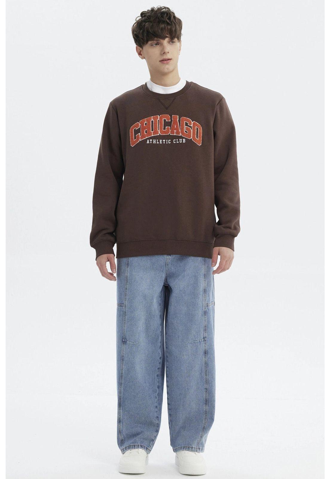 Polerón Hombre Slim Chocolate - ll-3