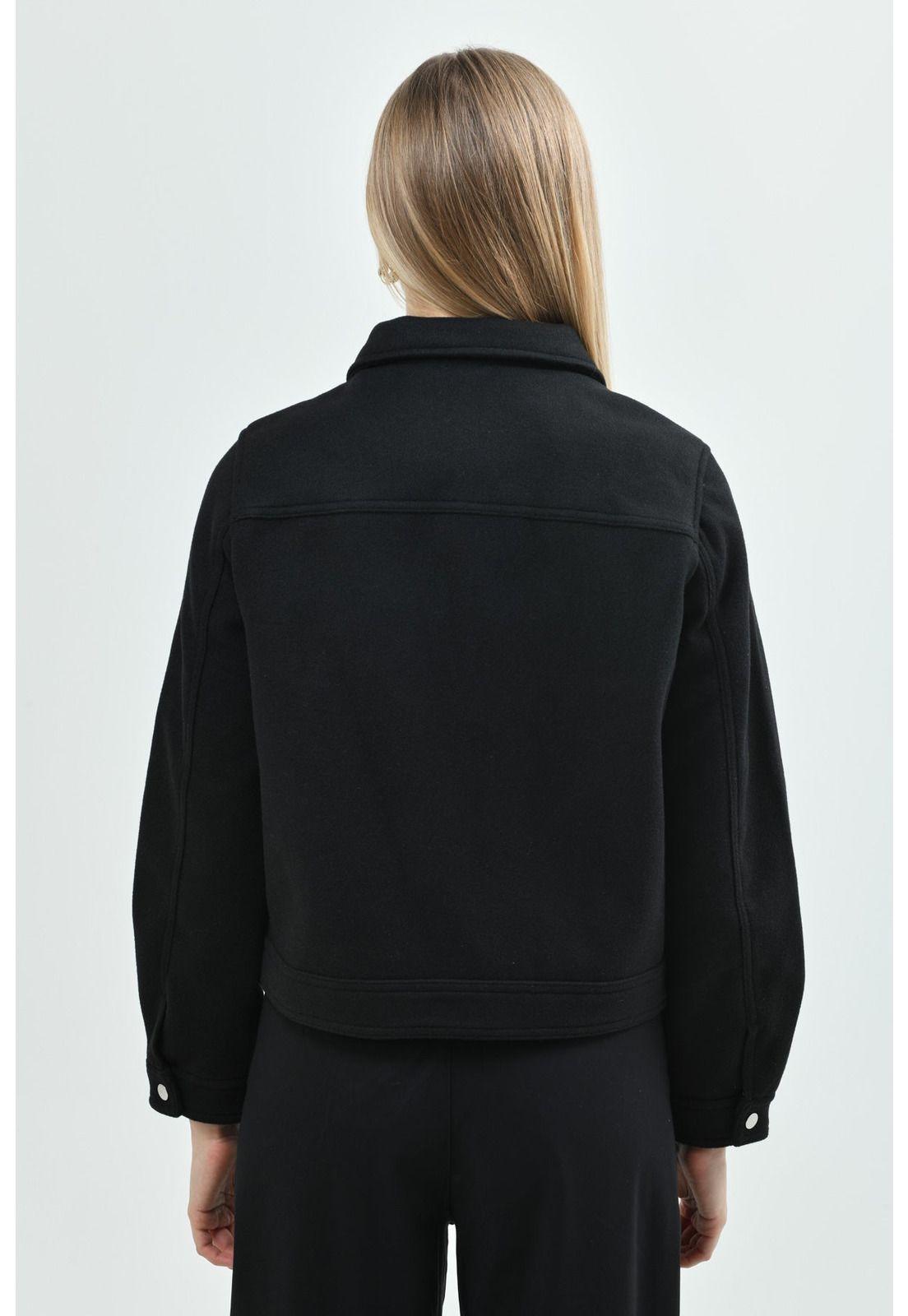 Chaqueta Mujer Regular Negro - Xll-2
