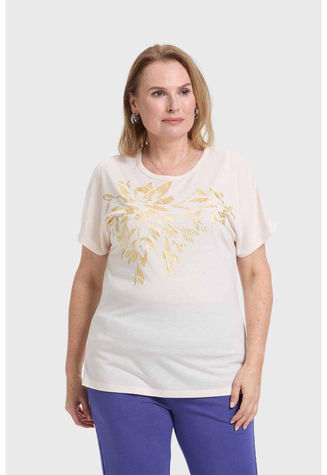 Polera Mujer Dorada Arena-0