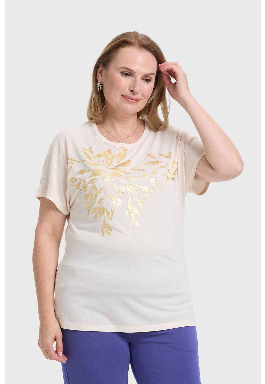 Polera Mujer Dorada Arena-1