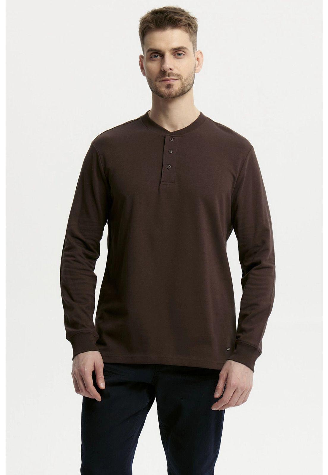 Polera Hombre Slim Chocolate - Vlll-0
