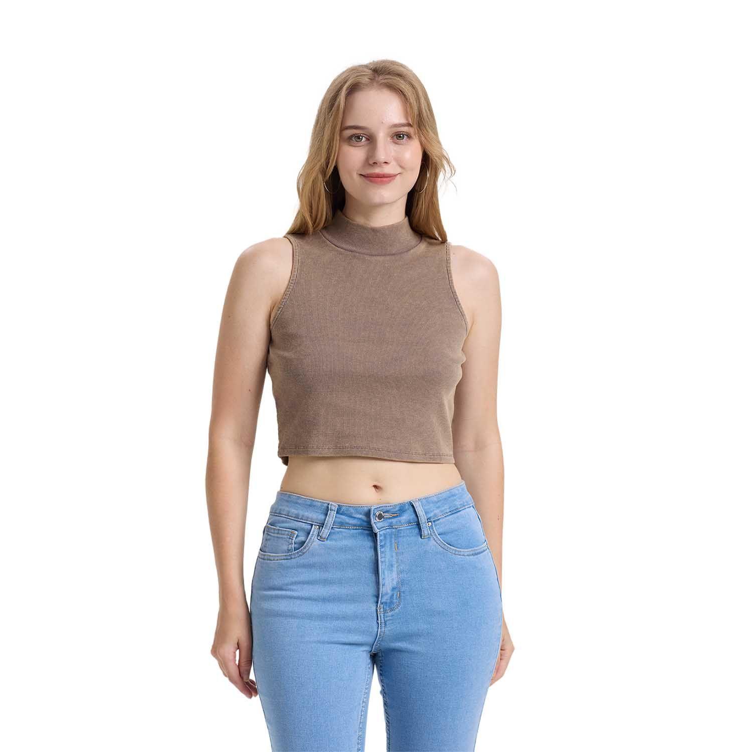 Polera Mujer Lisa Gris Fashions Park-0