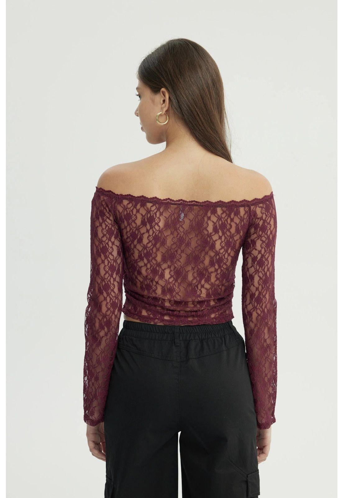 Polera Mujer Ajustado Rojo - Vll-2