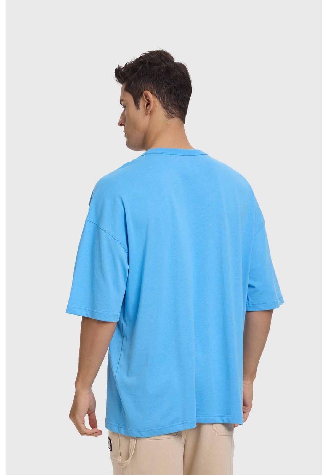 Polera Hombre College Celeste - ll-2