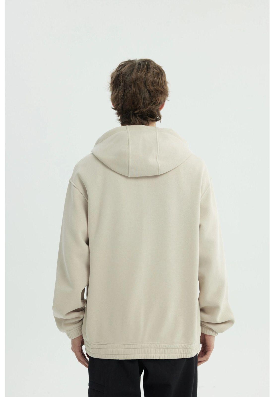 Polerón Hombre Oversize Beige Oscuro-2
