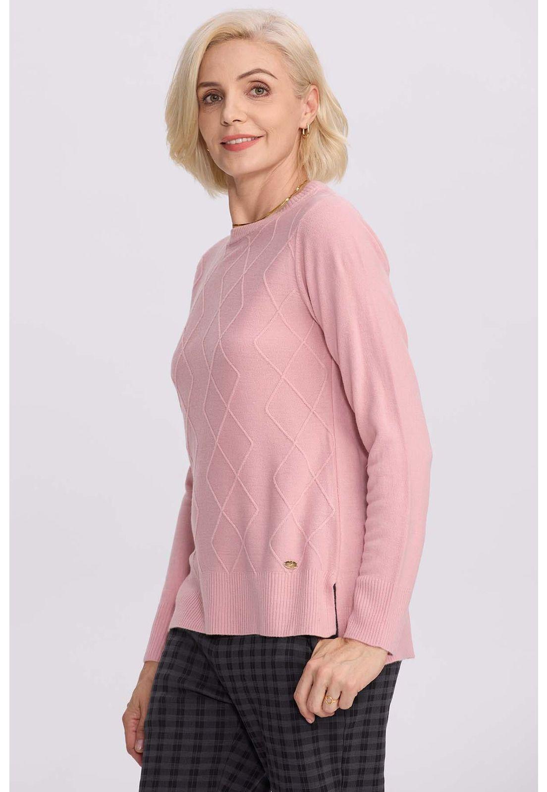 Sweater Mujer Cerrado Palo Rosa-1