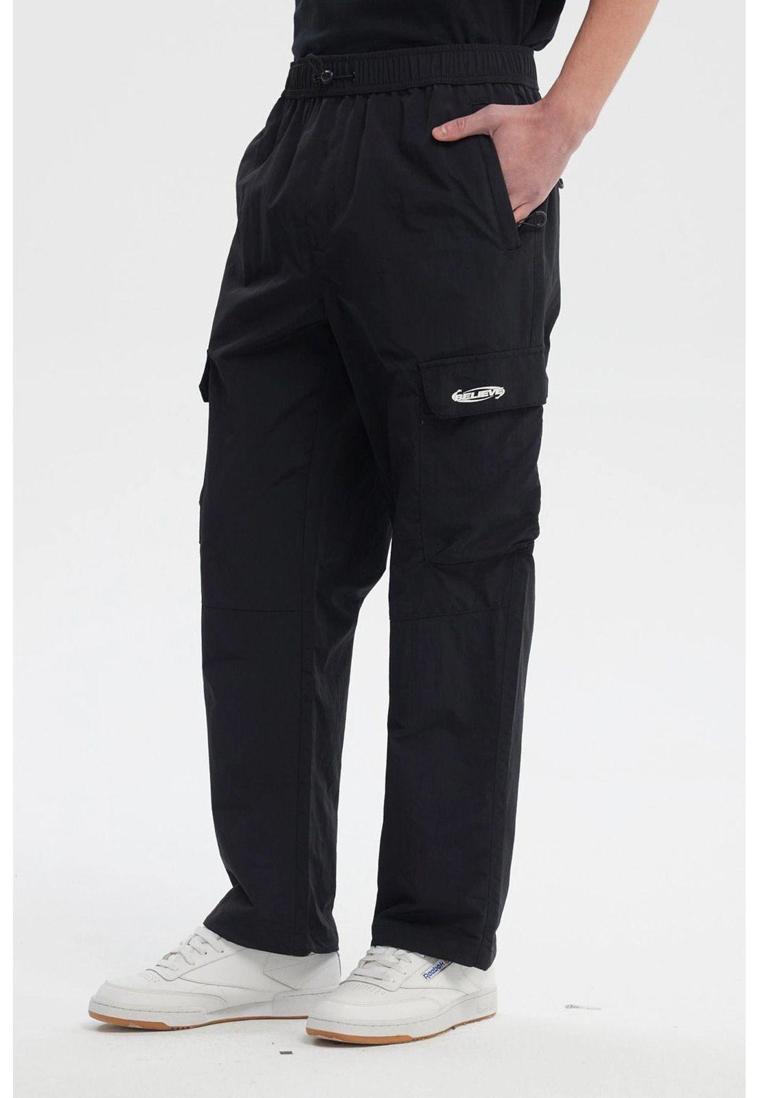 Pantalón Hombre Juvenil Calce Recto Negro-1