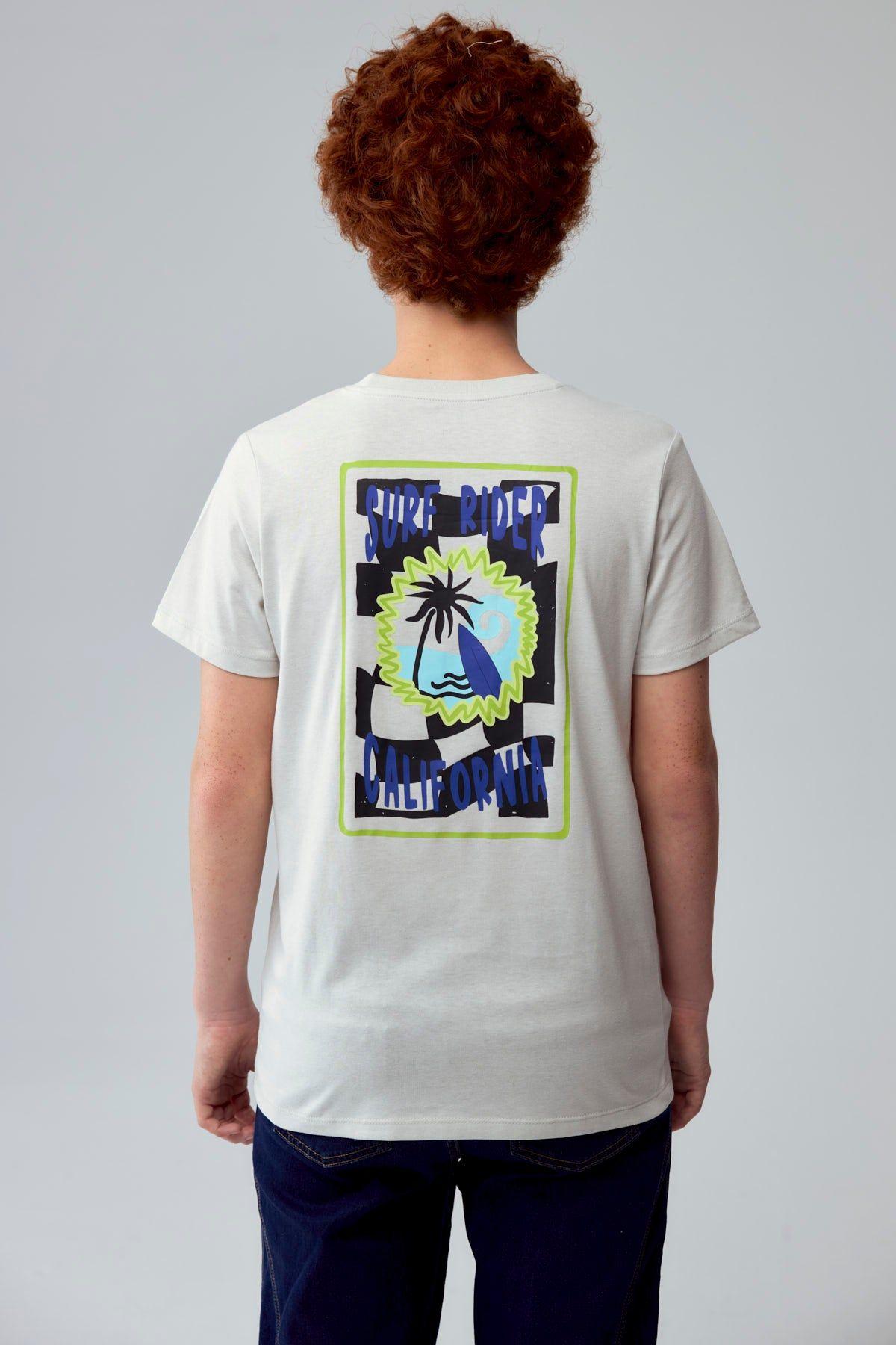 Polera Niño Print Gris-1