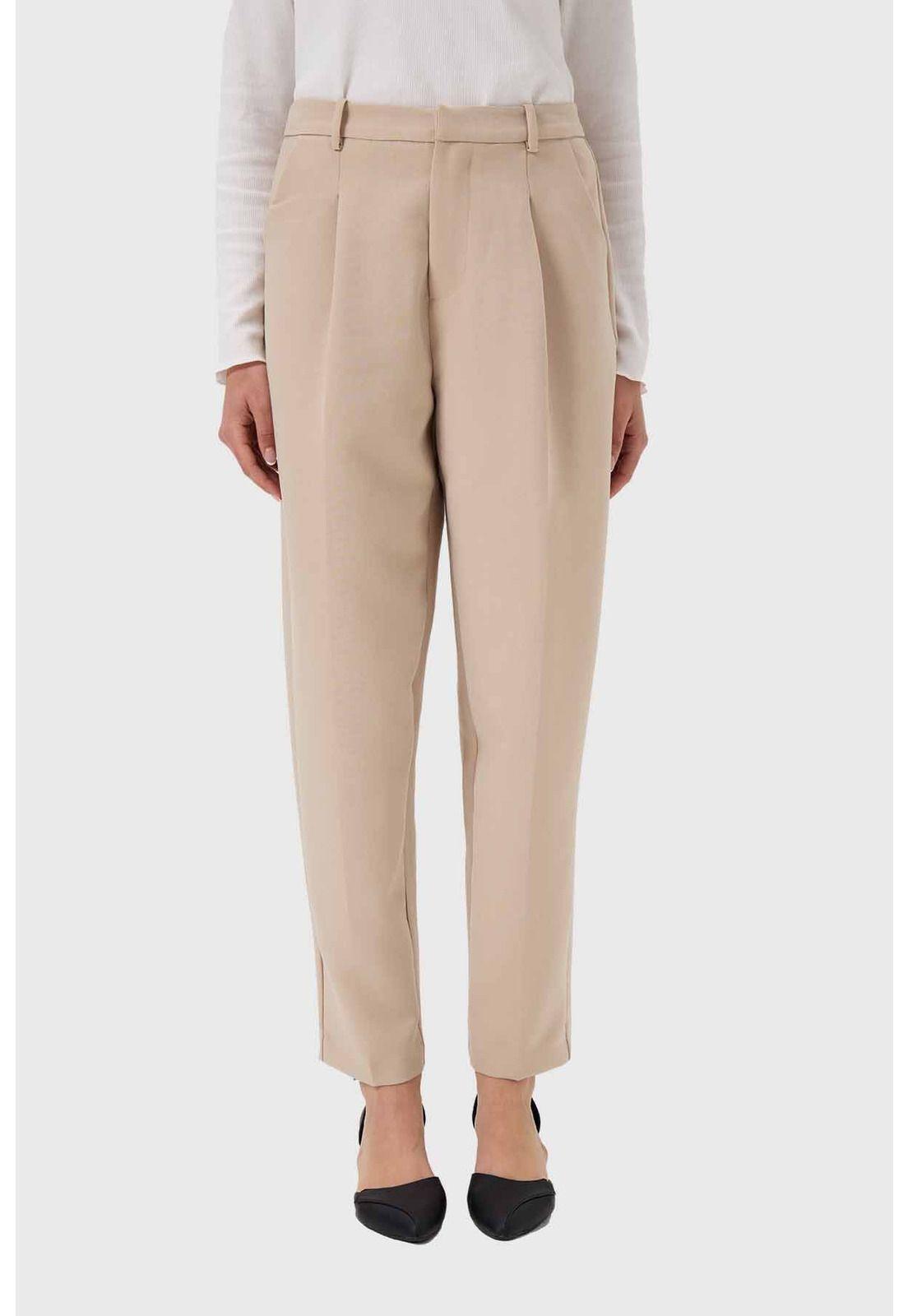 Pantalón Mujer Sastrero Taupe-0
