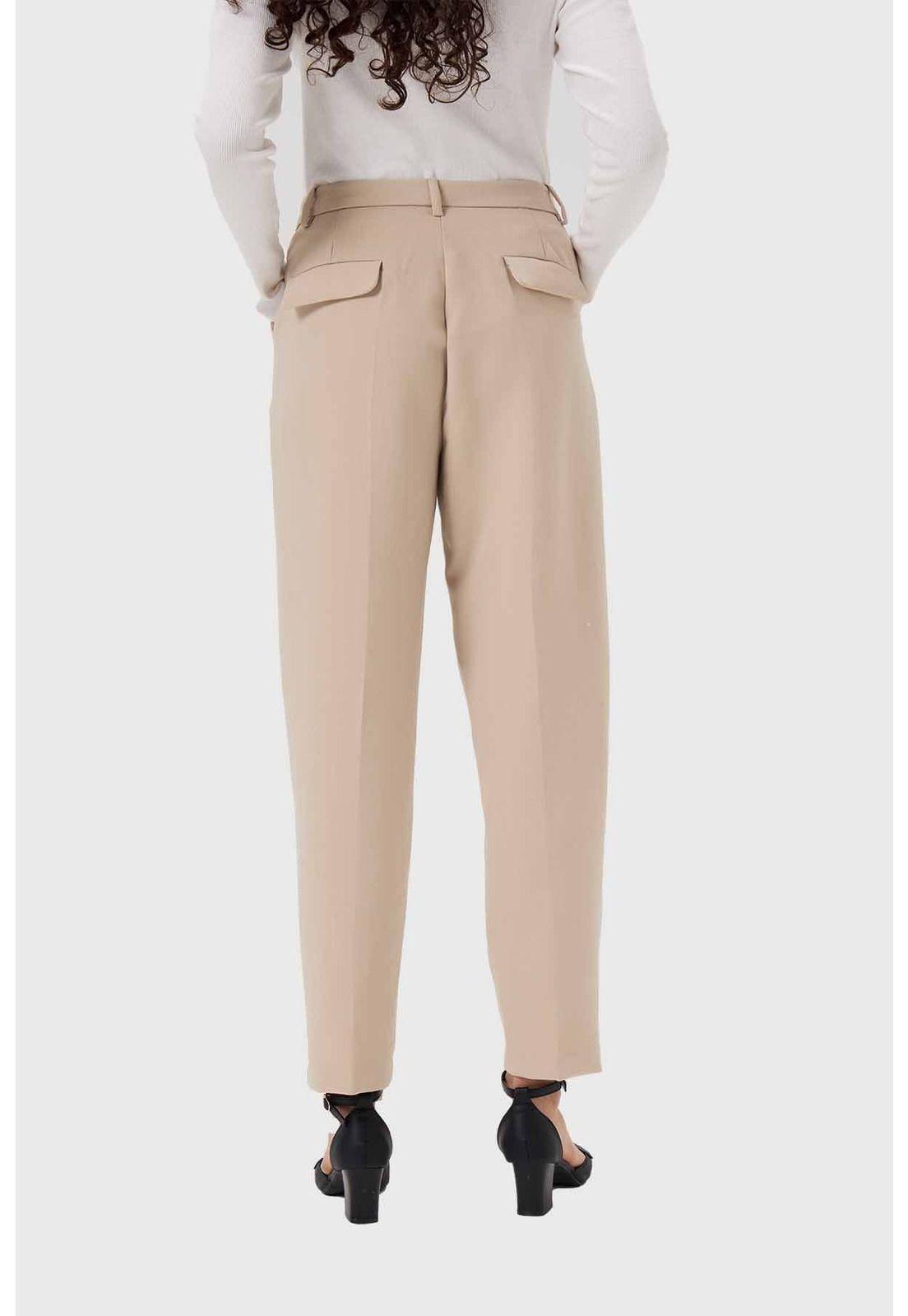 Pantalón Mujer Sastrero Taupe-2