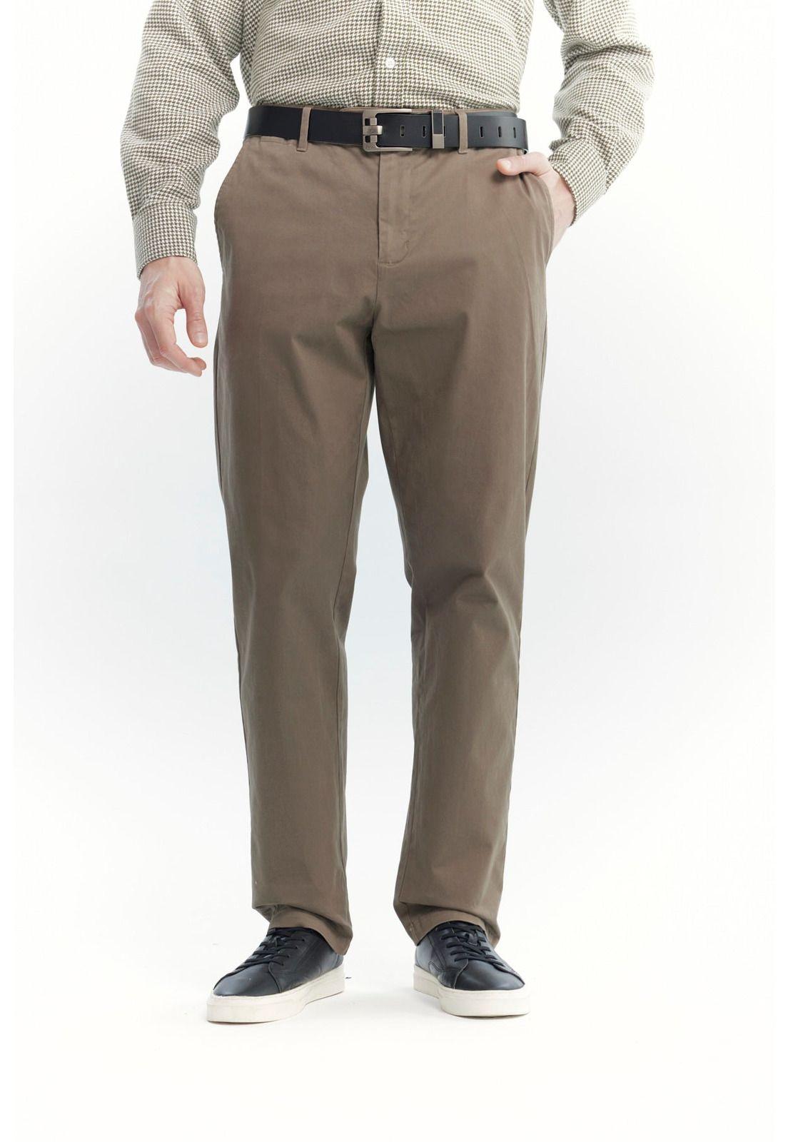 Pantalón Hombre Calce Recto Café - ll-0