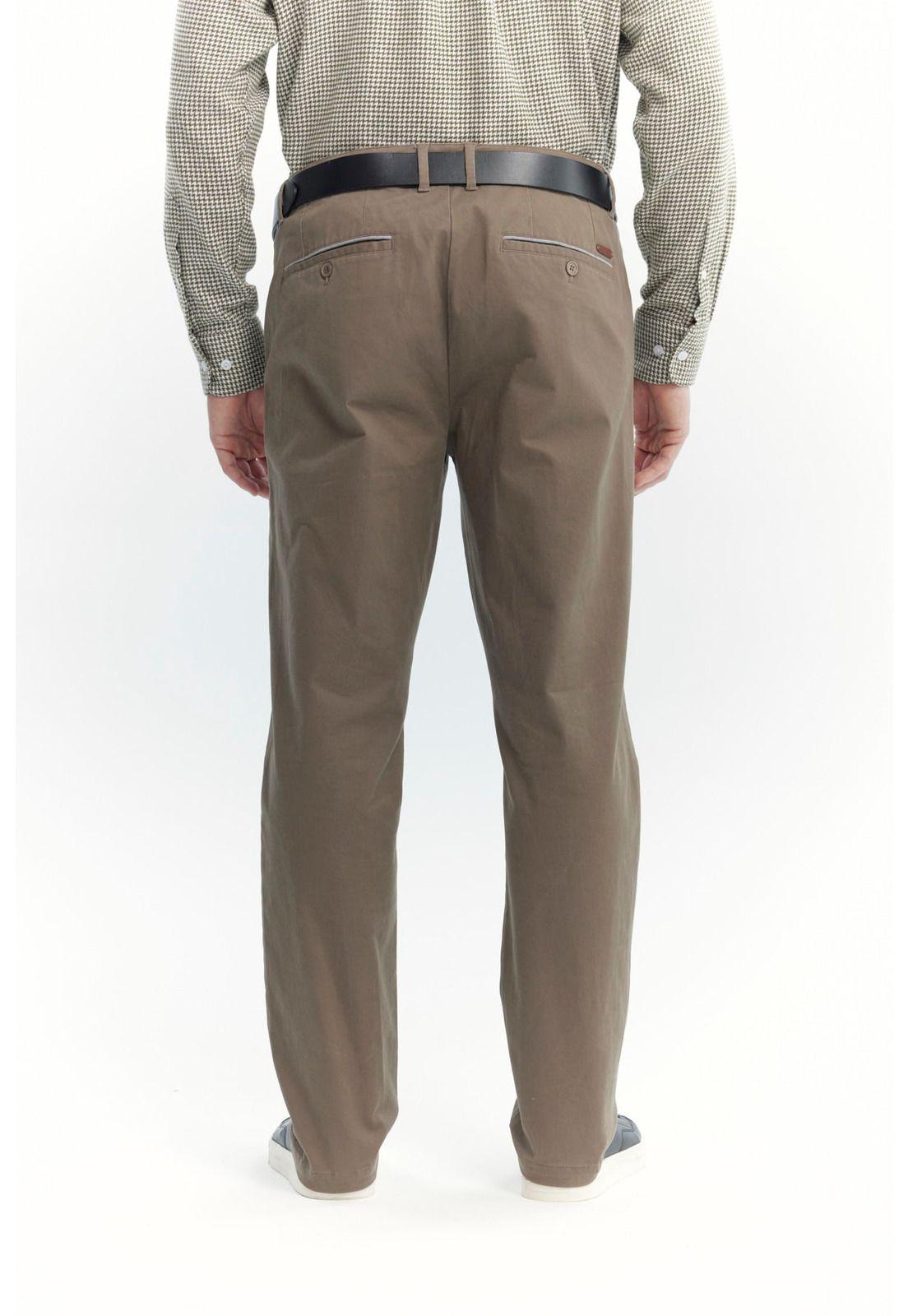 Pantalón Hombre Calce Recto Café - ll-2